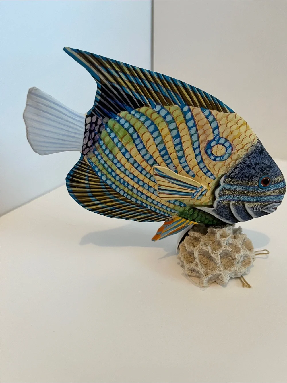 Handcrafted Decorative Tropical Fish Figurine - Multicolor